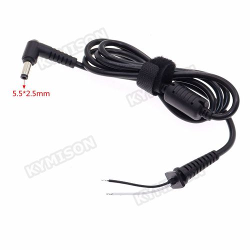 Connecteur de câble de chargeur d'alimentation CC,adaptateur pour ordinateur portable,Acer,Bali,Toshiba,Lenovo,5.5x2.5mm,5.5x2.5mm,1PC - Type 22AWG(1.2M)