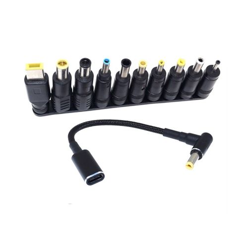 Adaptateur d'alimentation 100W Type C pour ordinateur portable,prise USB Type C vers chargeur universel,câble de chargement pour ordinateurs portables