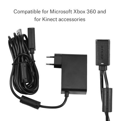Adaptateur De Câble D'alimentation Usb Pour Chargeur De Capteur Kinect Microsoft Xbox 360 Avec Prise Européenne Dbt