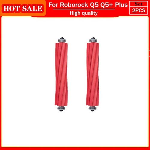 Pièces de rechange pour aspirateur robot Roborock Q5 Q5 + Plus,accessoires,rouleau,brosse latérale principale,filtre Hepa,housse de sac à poussière - Type 2pc