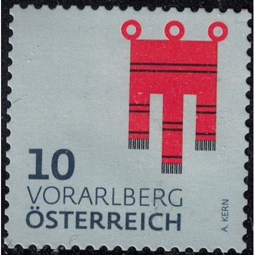 Autriche 2018 Used Coat Of Armes Armoiries Vorarlberg Y&t At 3228 Su