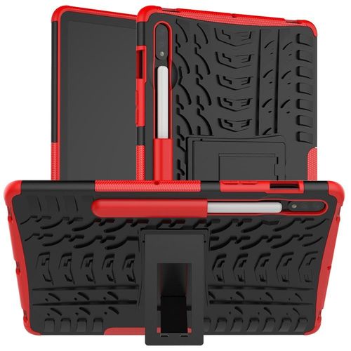 Housse Etui Coque Rigide Anti Choc Pour Samsung Galaxy Tab S7 Et S8 T870 / T875 (11 Pouces) - Rouge