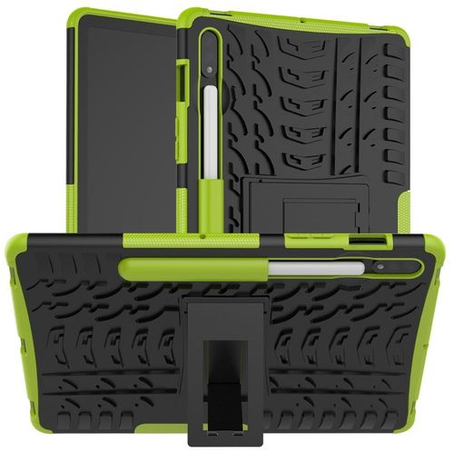 Housse Etui Coque Rigide Anti Choc Pour Samsung Galaxy Tab S7 Et S8 T870 / T875 (11 Pouces) - Vert