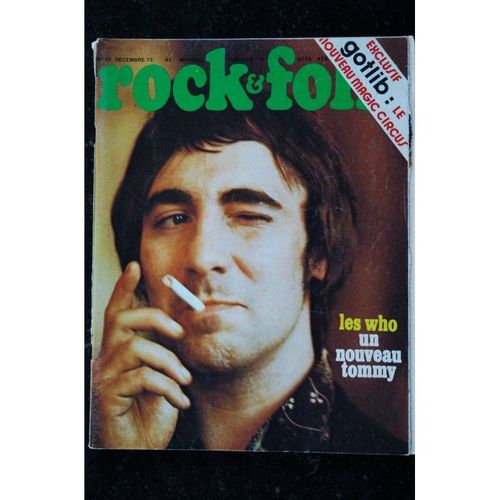 Rock & Folk 083 Decembre 1973 Cover Who Jeff Beck Keith Richard Gary Brooker Eagles John Keen