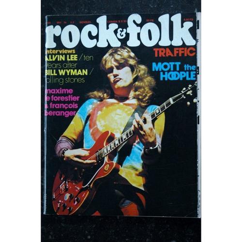 Rock & Folk 088 Mai 1974 Cover Alvin Lee Rolling Stones Maxime Le Forestier Traffic Bill Wyman Alice Cooper