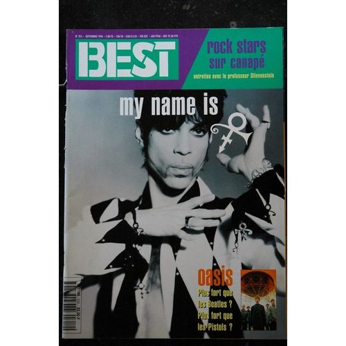 Best 312 Septembre 1994 Cover Prince Oasis Beatles Pistols