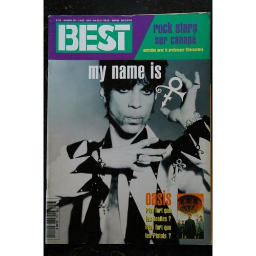 Best 312 Septembre 1994 Cover Prince Oasis Beatles Pistols