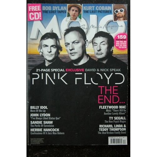 Mojo 4 Music Magazine 253 Pink Floyd Dylan Cobain Bikky Idol Sandie Shaw Hancock Fleetwood Ty Segall
