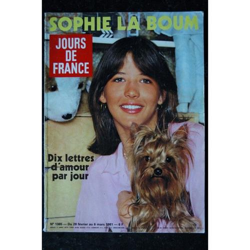 Jours De France 1365 Fevrier 1981 Cover Sophie Marceau + 8 Pages La Boum Marlène Jobert Fernandel