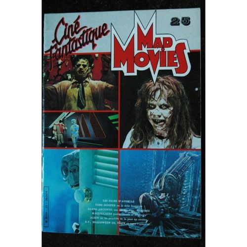 Ciné Fantastique Mad Movies N° 25 * 1983 * Tobe Hooper Dario Argento Tenebre Alien E.T. Halloween Iii Tron