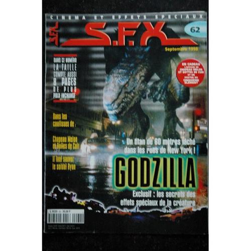 Sfx 62 Godzilla - Chapeau Melon Et Bottes De Cuir - Il Faut Sauver Le Soldar Ryan + Affiches - 56 Pages - 1998 09