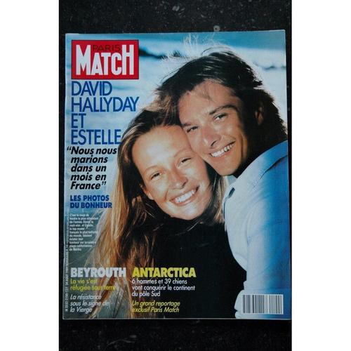 Paris Match N° 2100 24 Août 1989 Estelle Et David Hallyday Cover Les Photos Du Bonheur