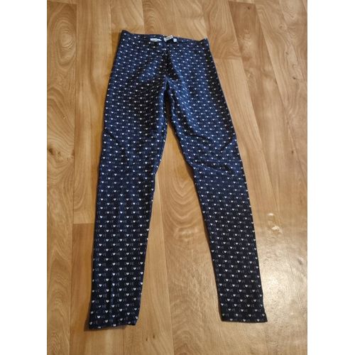 Leggings Fille Noir Avec Inscription Tex Taille 11/12 Ans
