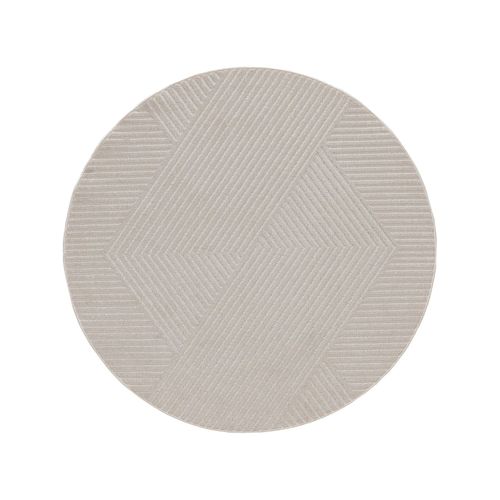 Benuta Plus Tapis D'extérieur & Intérieur Rond Mars Crème Diamètre 160 Cm Rond
