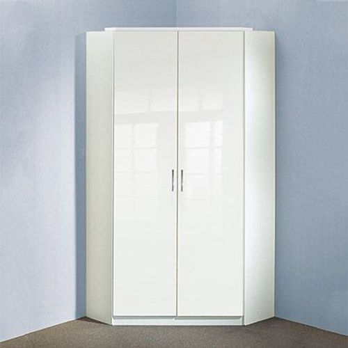 Armoire D'angle 2 Portes 95x95x198 Cm Blanc - Aubin