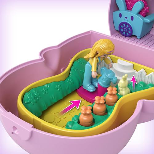 Polly Pocket coffret transformable lapin mini Poupée-Mattel