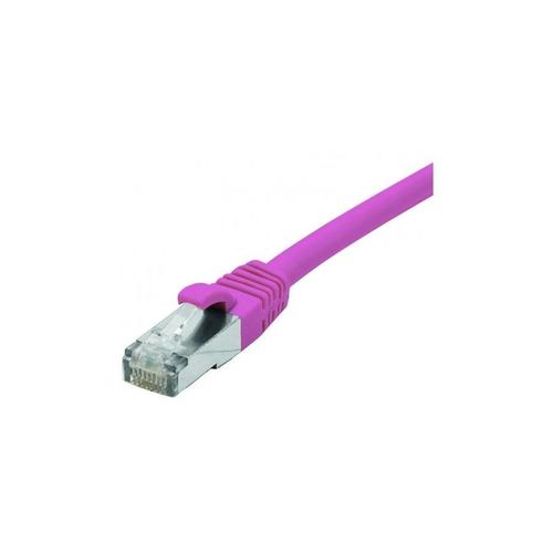 Cordon Patch RJ45 F/UTP CAT 6a LSOH Snagless Rose - 7,5 m