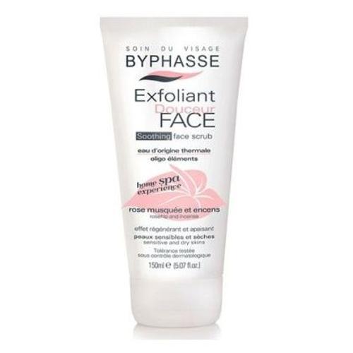 Byphasse - Home Spa Experience - Exfoliant Douceur Visage Rose Musquée Et Encens Peaux Sensibles À Sèches - 150ml 