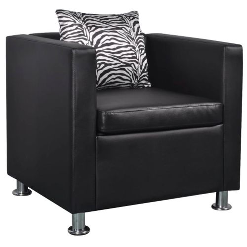 Fauteuil Noir Similicuir