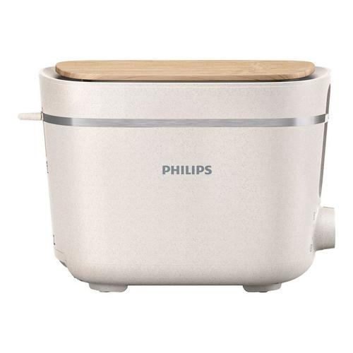 Philips Series 5000 HD2640 Eco Conscious Edition - Grille-pain - 2 tranche - 2 Emplacements - soie blanc mate