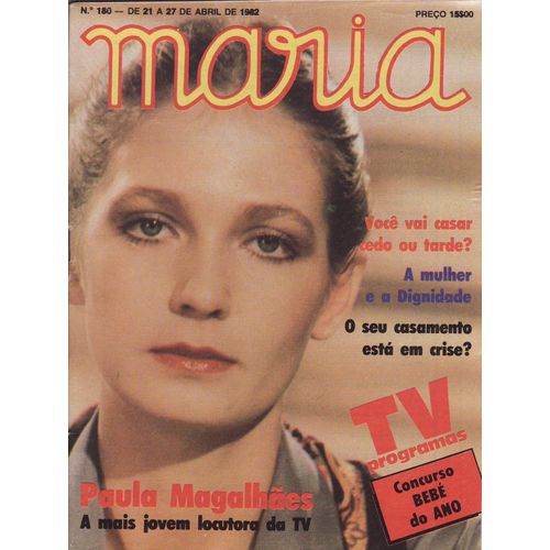 Maria (Edition Portugal) / 21-04-1982 N°180 : Lady Diana / Di (2p) - Matt Dillon (1p)Paula De Magalhaes (2p) - Natalie Wood (2p)