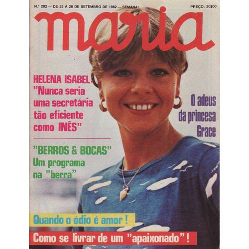 Maria (Edition Portugal) / 22-02-1982 N°202 : Grace Kelly (1p) - Helena Isabel (4p) 