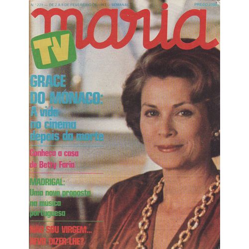 Maria Tv (Edition Portugal) / 02-02-1983 N°221 : Grace Kelly / De Monaco / Cheryl Ladd (4p)