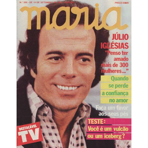 Maria (Edition Portugal) / 14-09-1982 N°200 : Julio Iglesias (4p) - Caroline De Monaco (1p) - Dallas (3,5p)