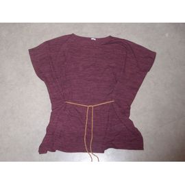 Tunique Maille Bordeaux Chiné Pimkie - M