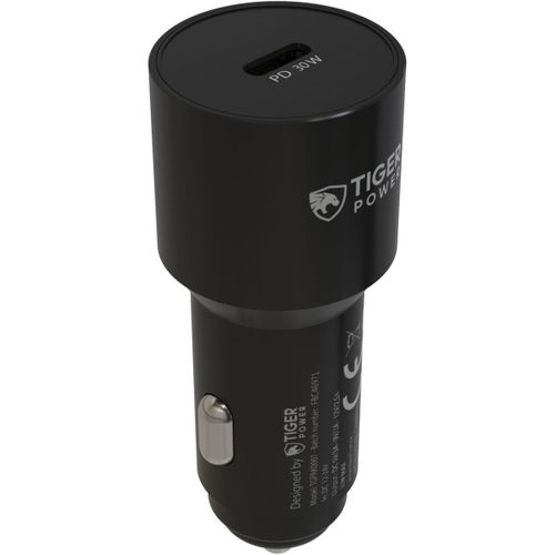 Chargeur Allume-Cigare Tiger Usb-C 30w + Cable Lightning 1.2m