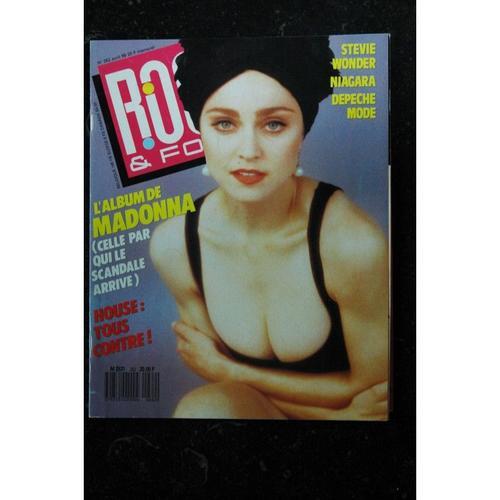 Rock & Folk 262 Avril 1989 Cover Madonna + 6 Pages Depeche Mode Niagara Stevie Wonder + Poster 1989