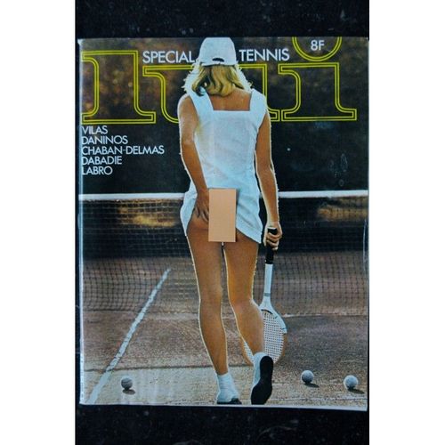 Lui 197 1980 Juin Special Tennis Toutes Nues Charme Erotisme Boite De Nuit De Paris Pin-Up Aslan