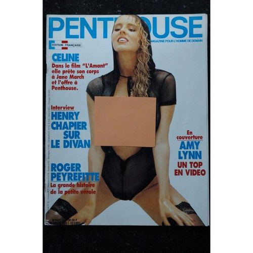 Penthouse 092 1992 Septembre Celine Du Film L'amant Henry Chapier Roger Peyrefitte Amy Lynn Tammy Chapman Beatrice Valle