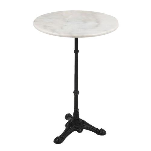 Table Guéridon 108,5 Cm Blanc En Marbre