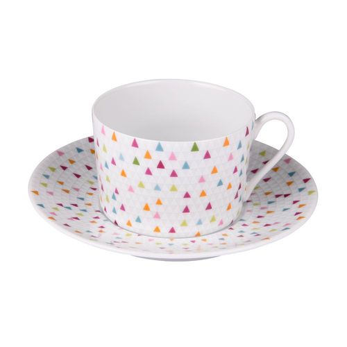 Tasse à thé et sa sous-tasse manaos 22 cl (lot de 6)