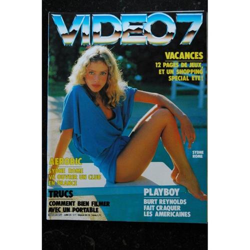 Video 7 023 Juillet 1983 Cover Sydne Rome Burt Reynolds Joy Laurey + Cahier Erotic 1983