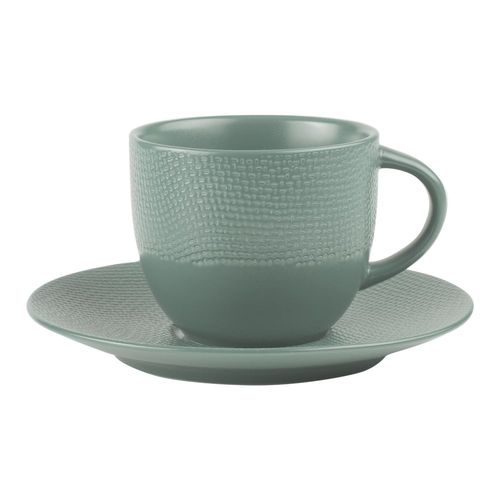 Tasse à thé et sous-tasse à vésuvio bleu 22 cl (lot de 6)