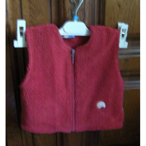 Gilet Rouge Baby's Line - Taille 18 Mois