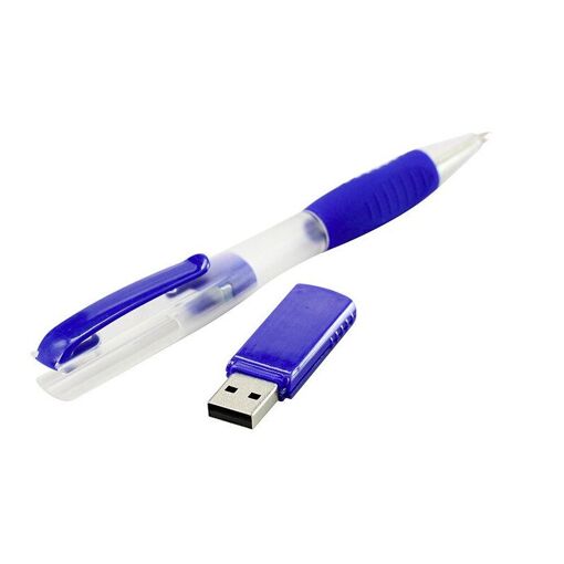 Stylo clé usb 32 go couleur bleue encre noire