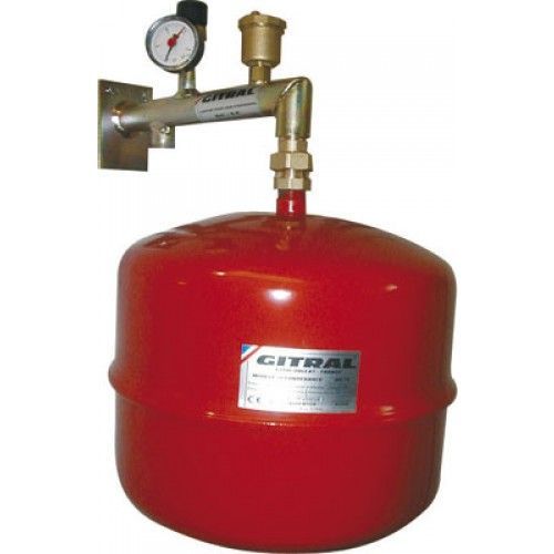 Kit vase d'expansion 18 litres avec support équipé GITRAL