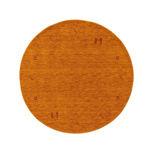 Benuta Classic Tapis En Laine Rond Jamal Jaune Diamètre 160 Cm Rond