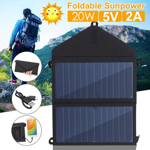 Panneaux Solaires Pliants En Polysilicium, 5v 2a, Chargeur De Cellules Solaires, Dispositifs De Sortie Usb, Panneaux Solaires Portables Pour Smartphones