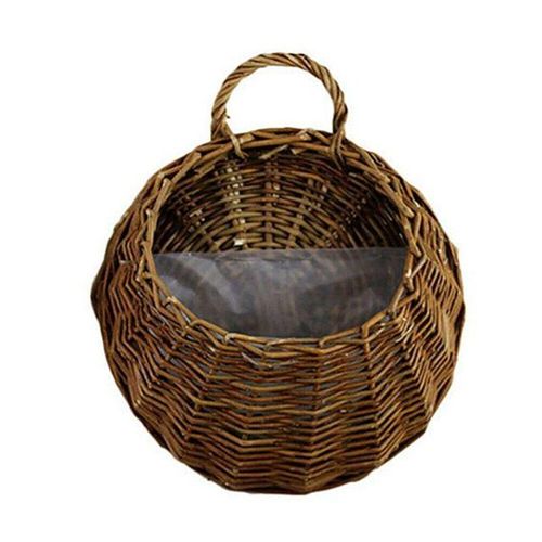 Panier De Rangement Suspendu En Rotin Tissé À La Main, Décoration De Maison, Étagère Murale Pour Salon Et Cuisine