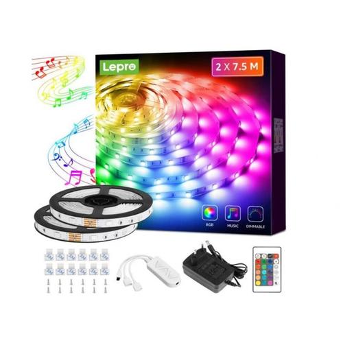 Bande Lumineuse Led Rgb, Flexible, 15m/12v, 5050/2835, Avec Bluetooth, Contrôleur De Musique, Décoration Du Christ