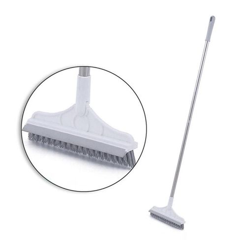 Brosse rotative de nettoyage des fentes de sol, brosse de nettoyage des fentes de sol de la cuisine, manche Long, balai de vadrouille rigide pour le lavage des toilettes K7z5 1 pièce