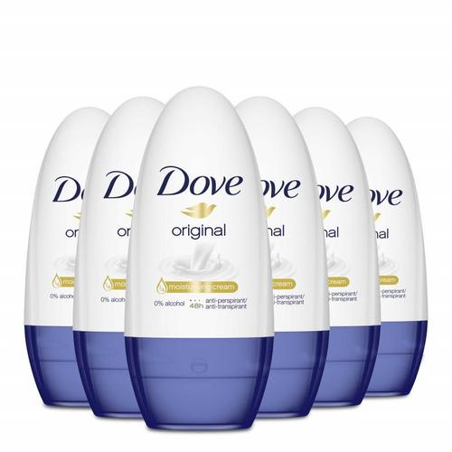 Dove - Lot De 6 Déodorants Femme Bille Anti Transpirant Original 50 Ml 