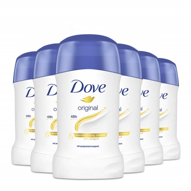 Dove - Lot De 6 Déodorants Femme Stick Anti Transpirant Original 40 Ml 