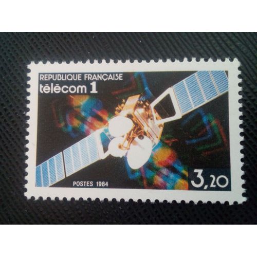 Timbre France Yt 2333 Télécom 1 Communications Satellite 1984 (120206)