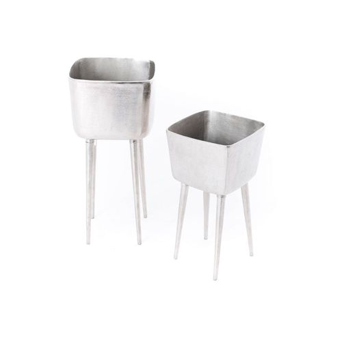 Duo De Portes Plantes Argent