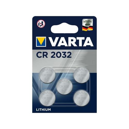 Varta Blister avec 5 x CR2032 Lithium 3.0 V - 230 mAh (06032 101 415)